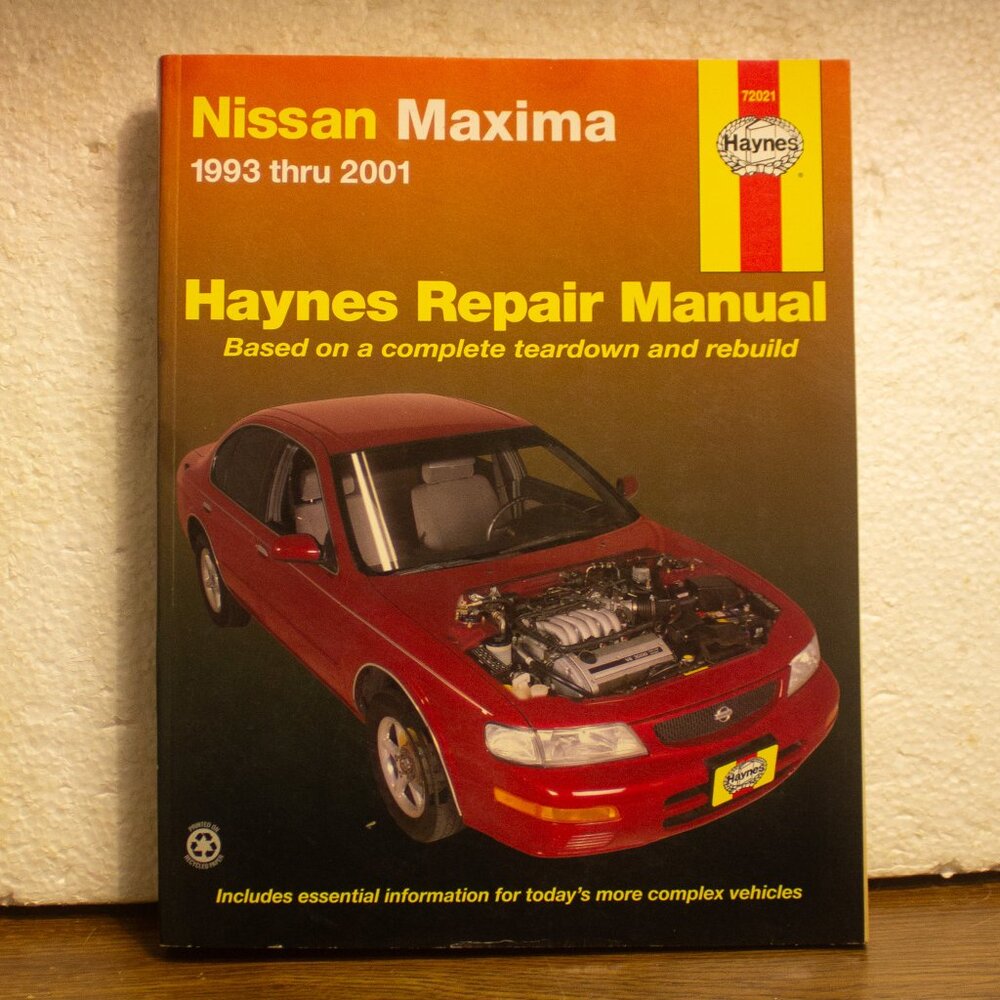 Haynes Repair Manual Nissan Maxima 1993 thru 2001
